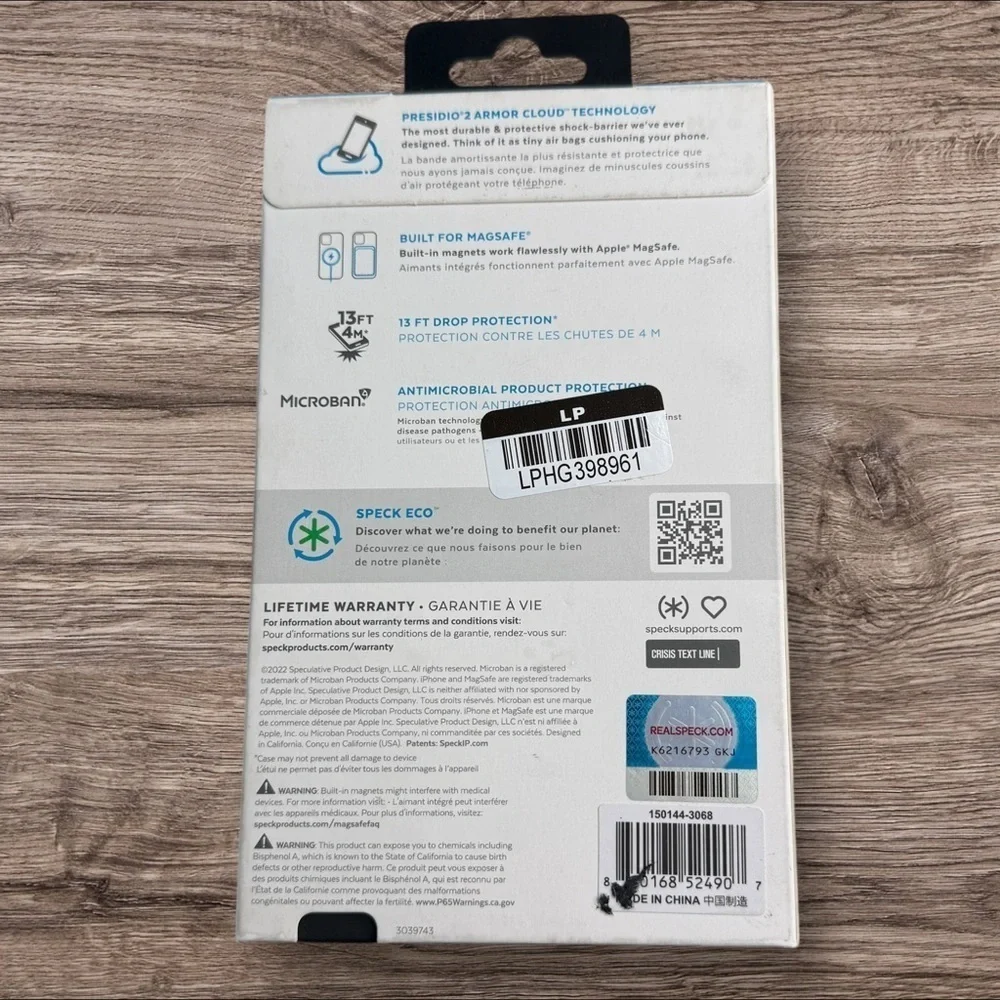 NIB Speck Presidio 2 Pro Case /w MagSafe For Apple iPhone 14 Pro (6.1